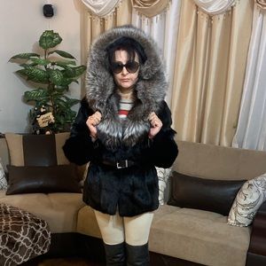 Mink coat jacket size S